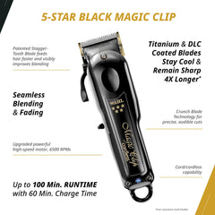 Wahl Professional cordless barber combo detailer Li blades close-up for fine detailing and zero-gap trimming