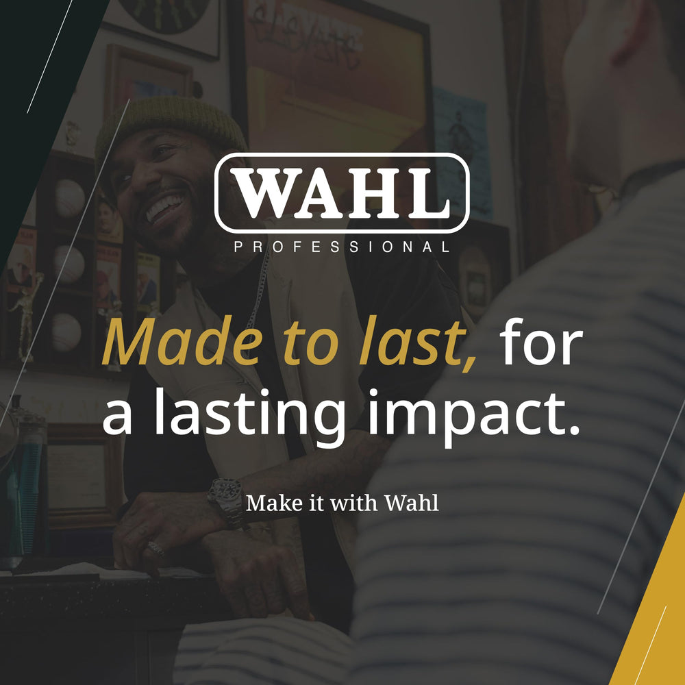 Wahl Professional detailer Li supports facial hair detailing and fine line work.