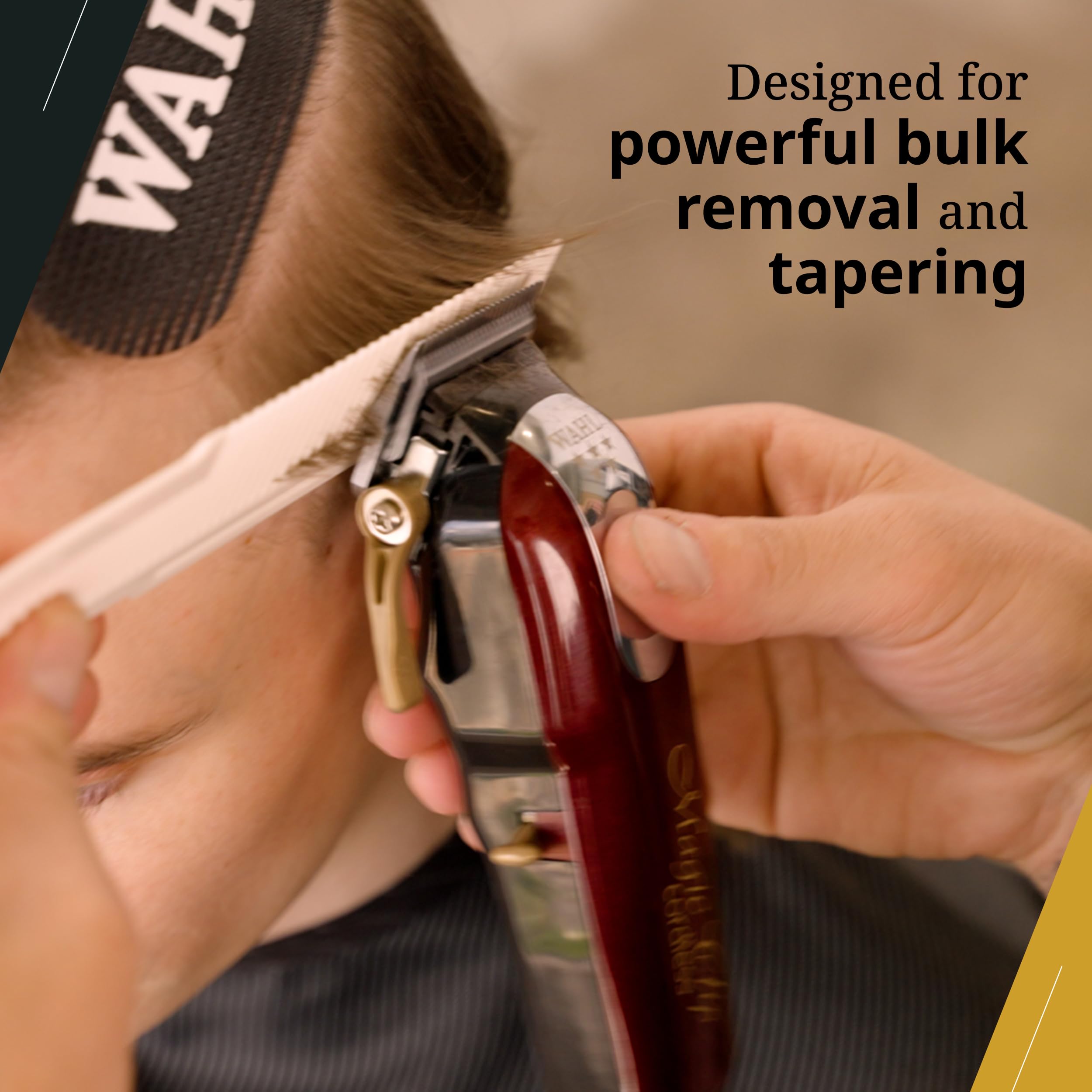 Wahl Magic Clip ergonomic handle and taper lever ensure comfortable control