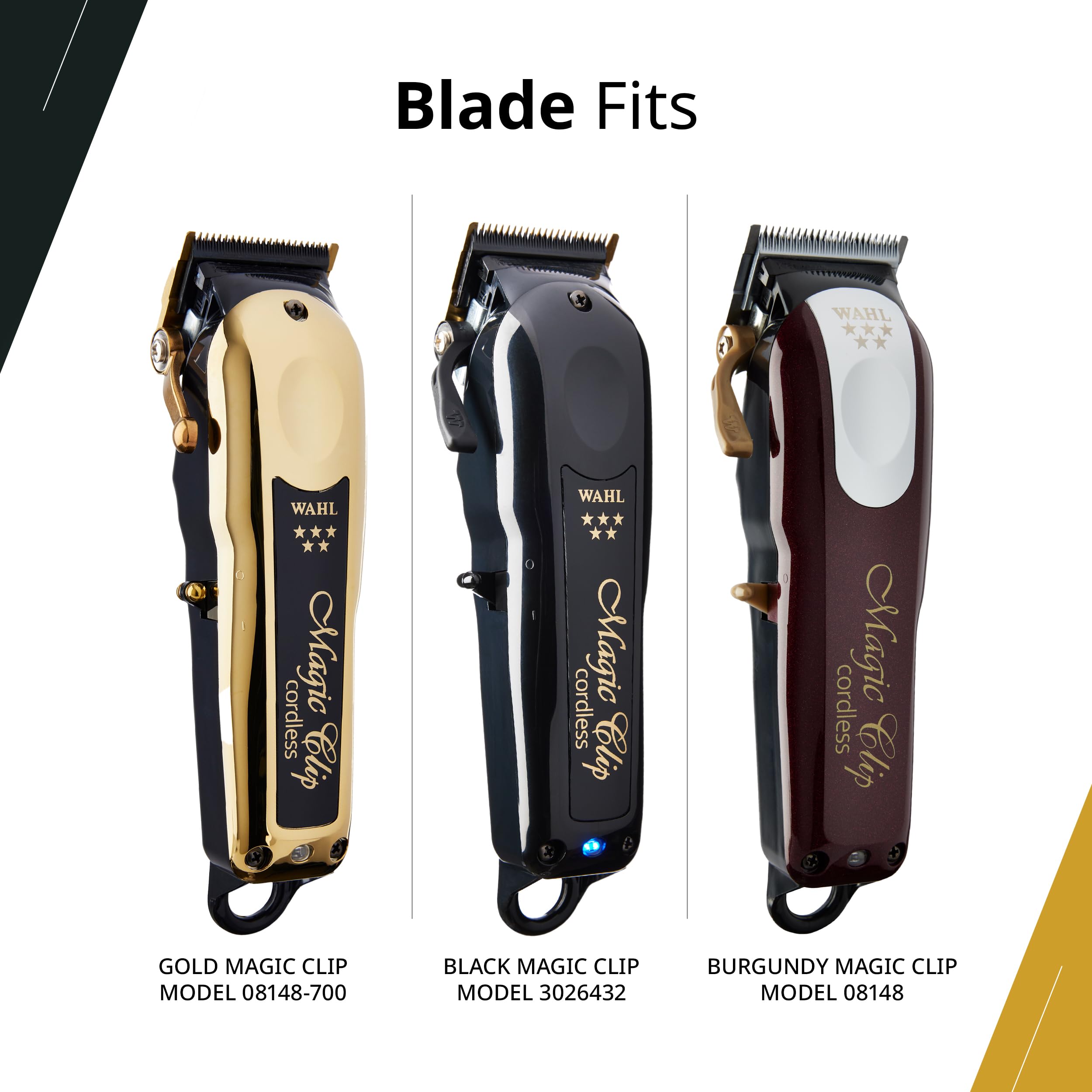 Wahl Professional stagger-tooth bladeset in action delivering even texture blending.