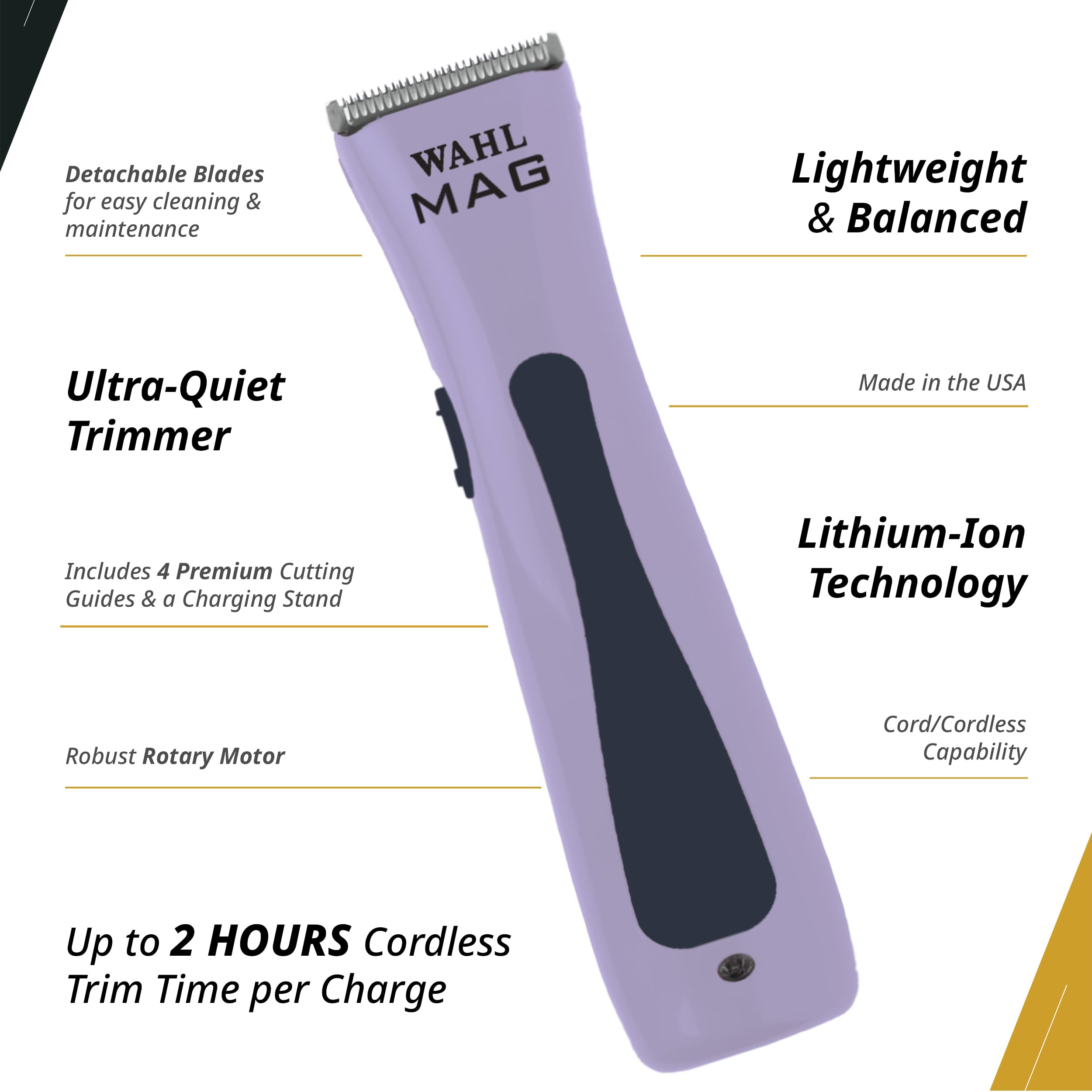 Wahl Sterling MAG charging stand keeps workspace organized and ready