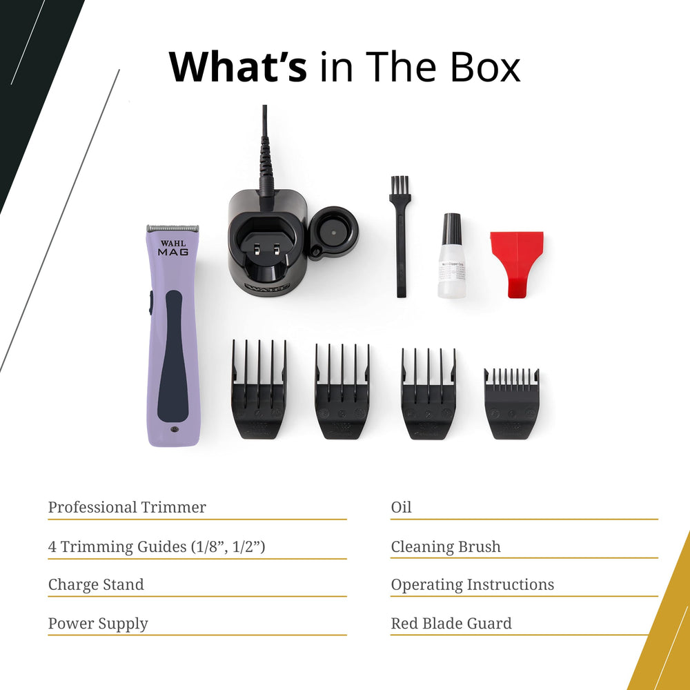 Wahl Sterling MAG lithium-ion battery supports up to 2 hours cordless trimming