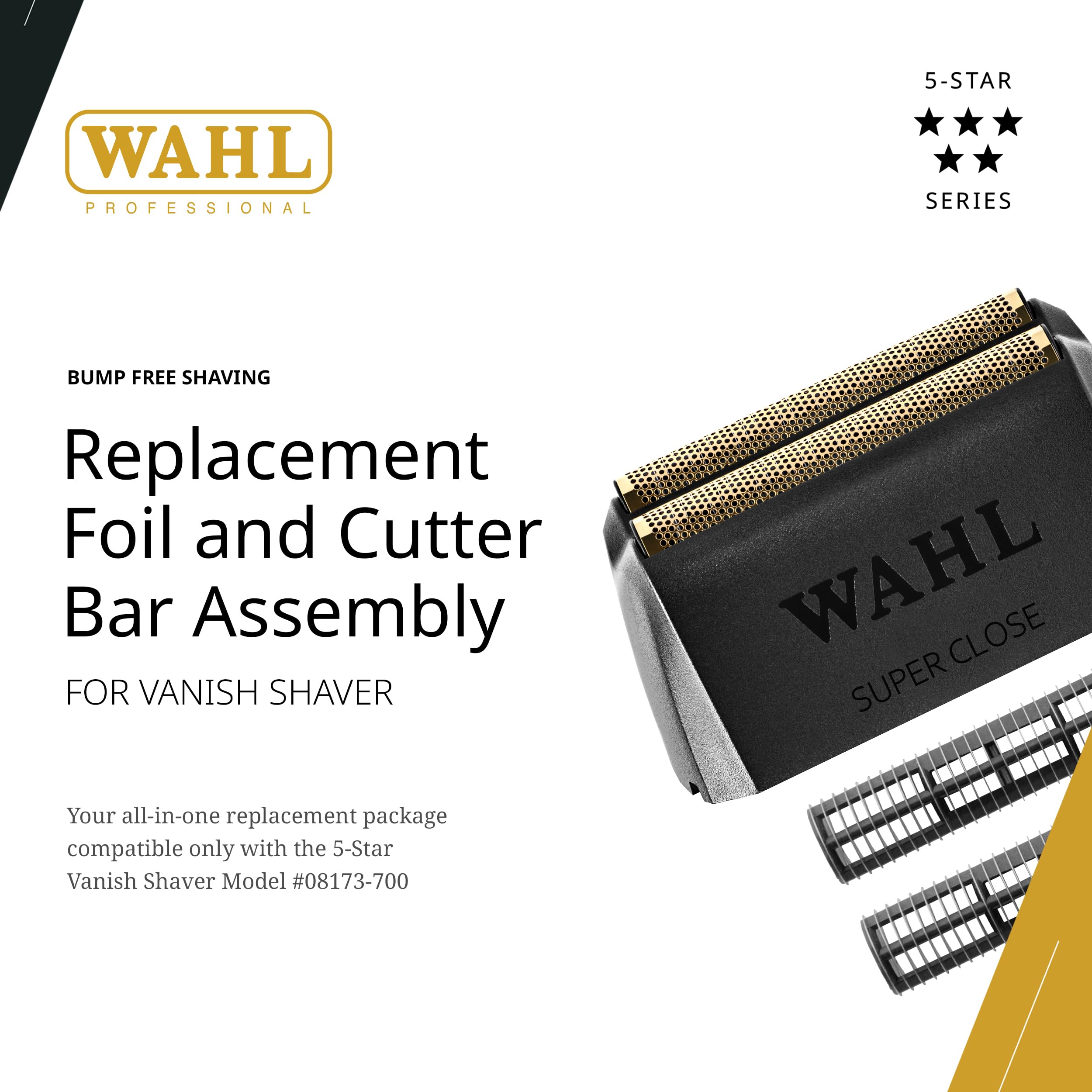 Wahl Professional Vanish cutter bar close-up showing durable, long-lasting performance.