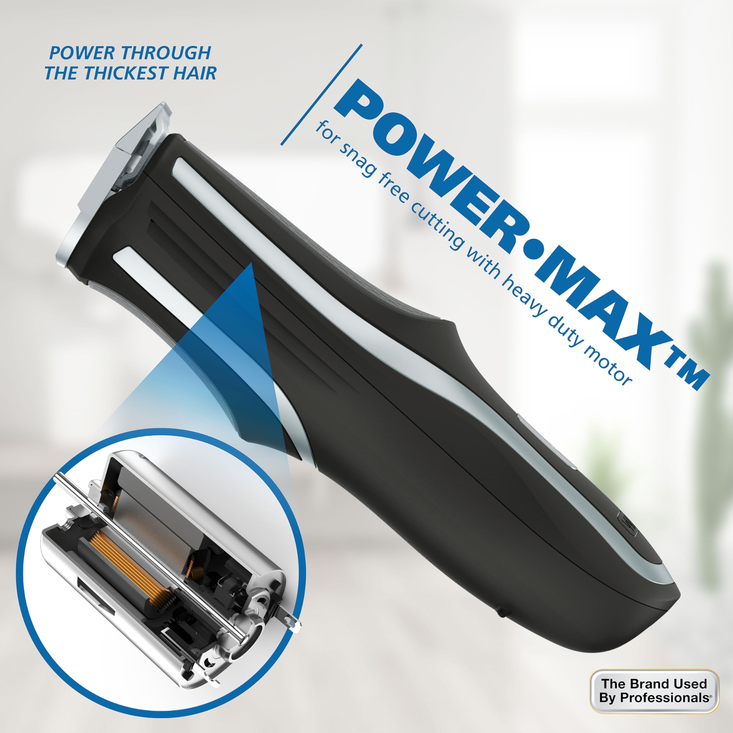 Wahl Self-Cut Pro removable blades simplify cleaning and maintenance.