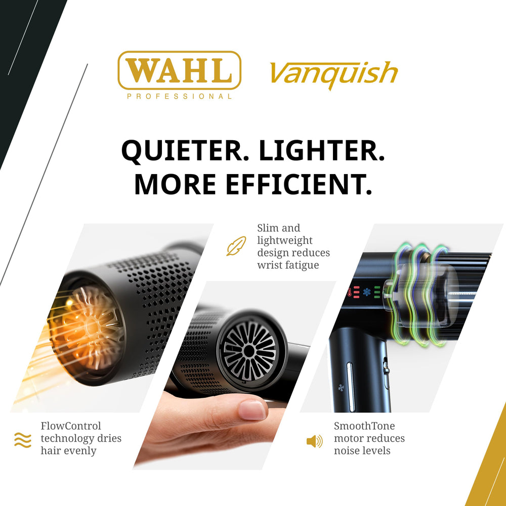 Wahl Vanquish with SmoothTone motor delivering quieter operation during styling