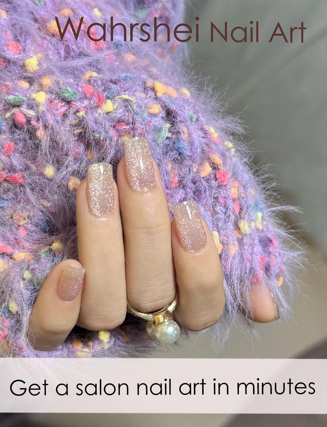 Wahrshei durable nail wraps provide waterproof protection for brittle nails