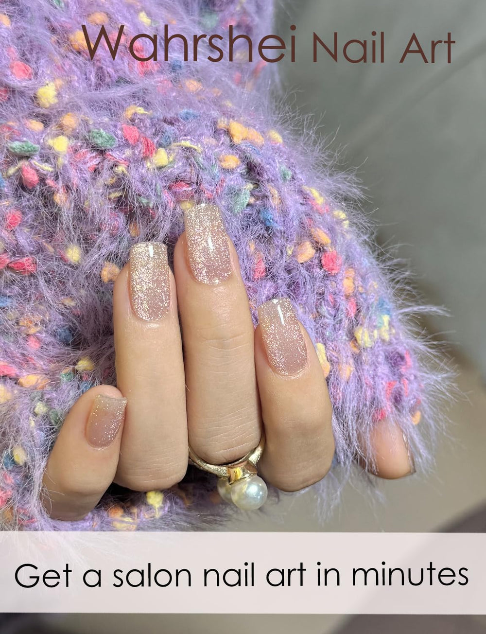 Wahrshei durable nail wraps provide waterproof protection for brittle nails