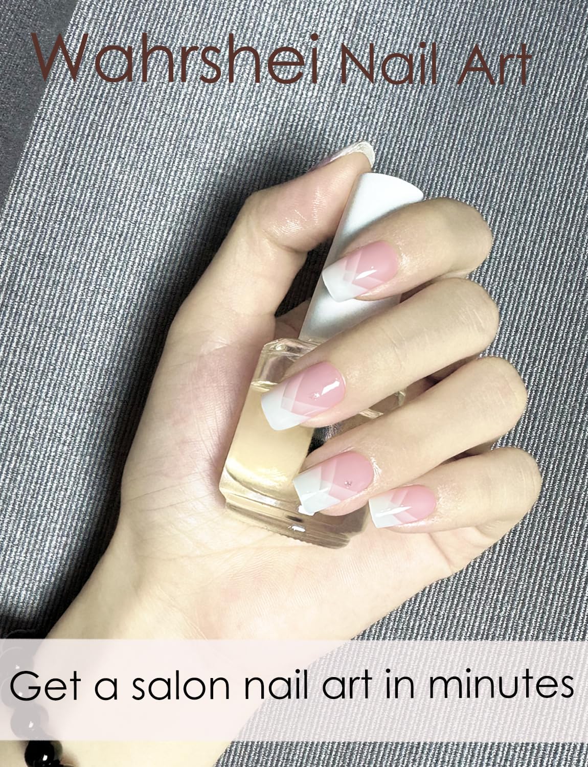 Wahrshei semi cured strips waterproof and nail friendly