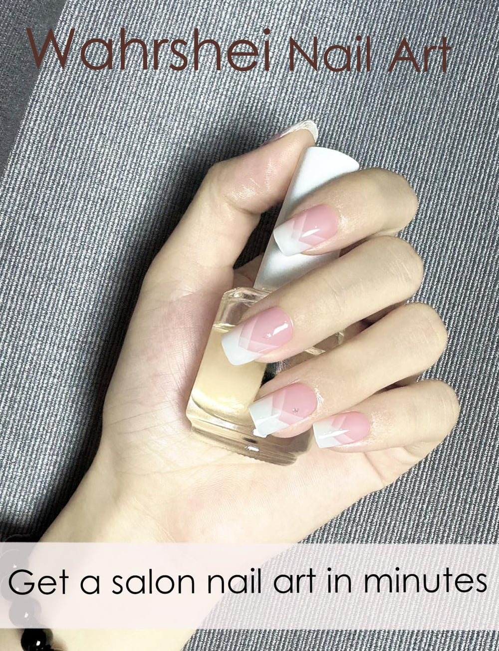 Wahrshei semi cured strips waterproof and nail friendly