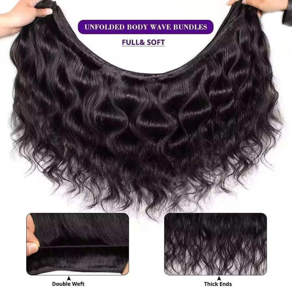 WAITWO double-weft bundles showing sturdy construction and easy styling