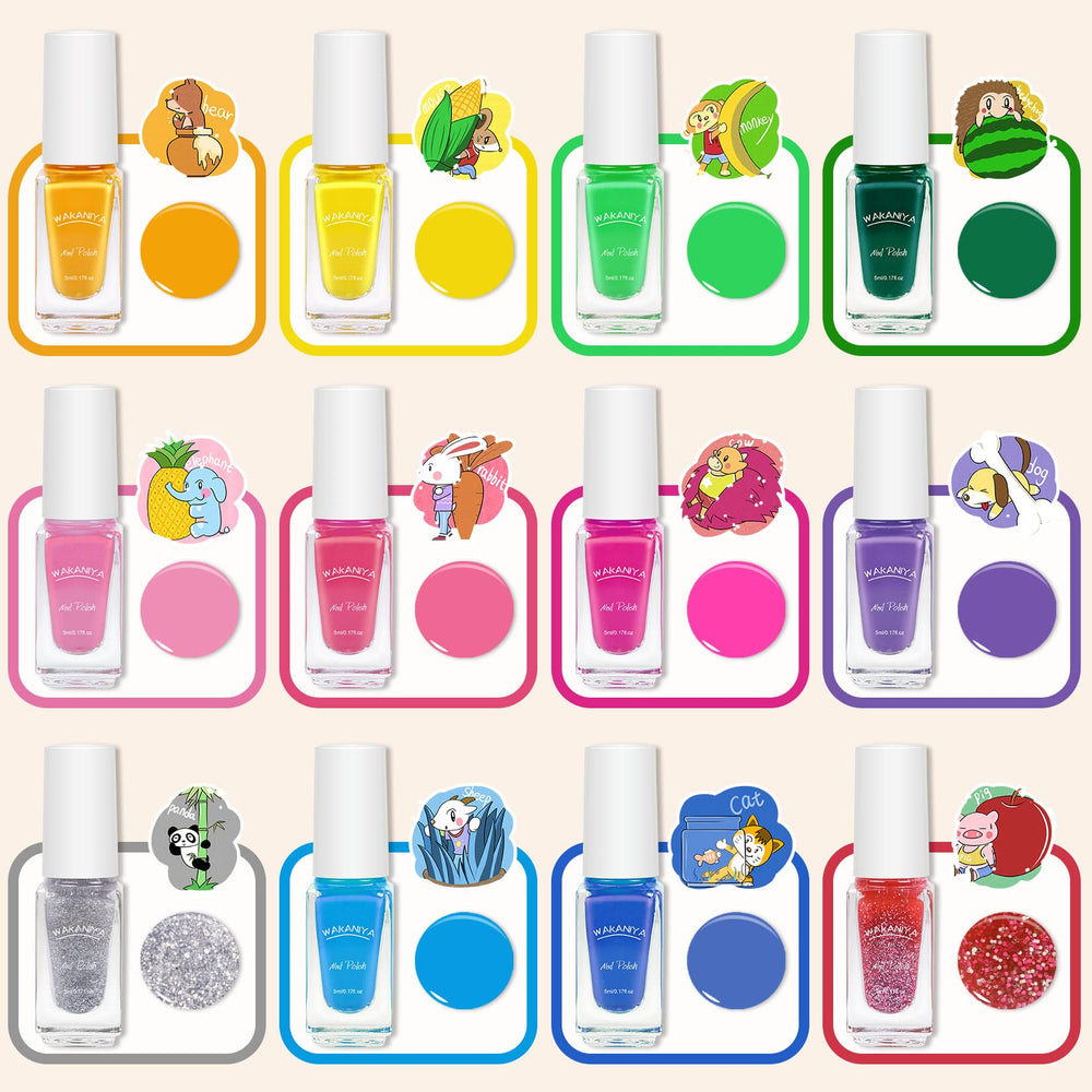 wakaniya glow-in-the-dark unicorn nail sticker adds magical nighttime flair to mini manicures