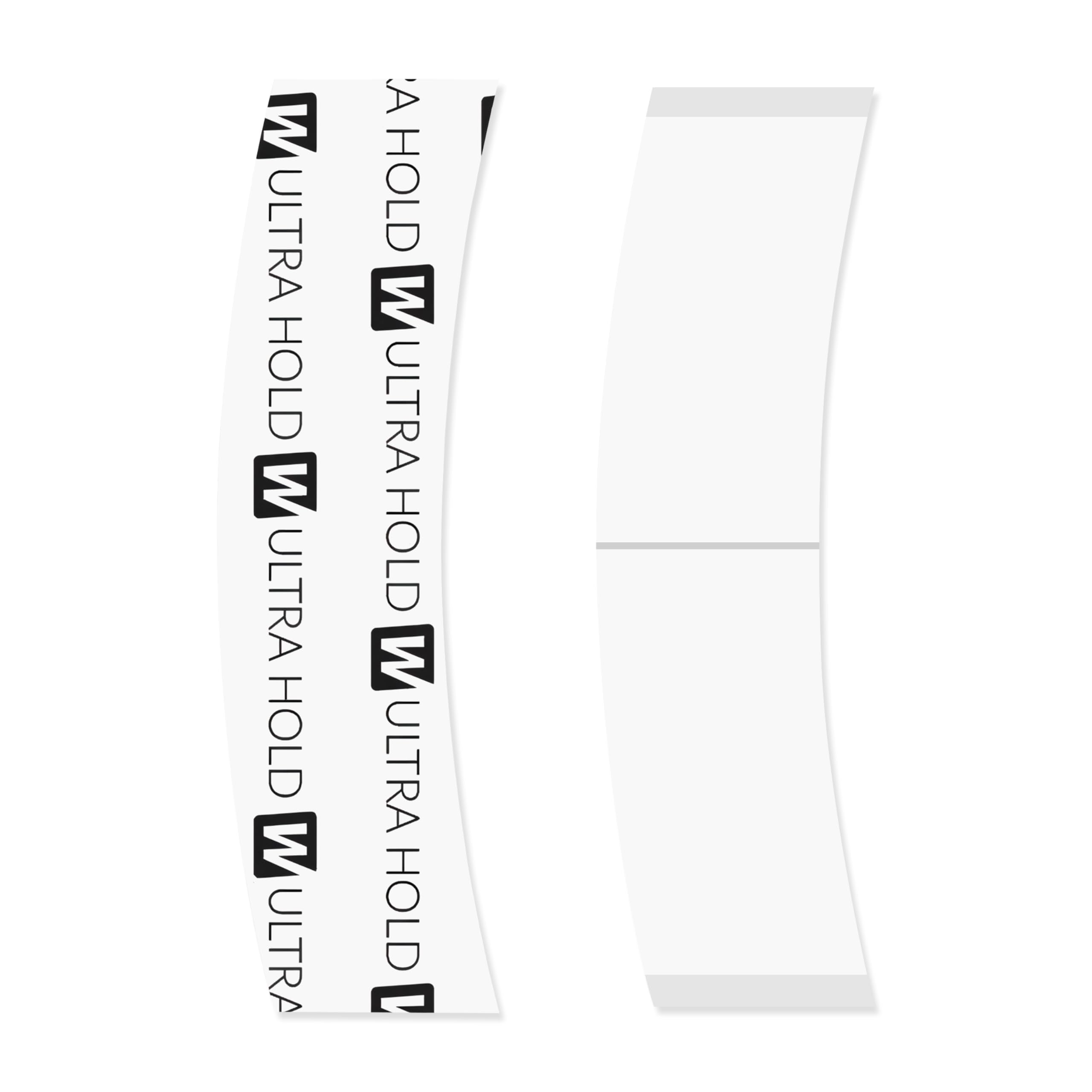 Walker Tape Ultra Hold: tapas frontales de 2 cm x 7,5 cm para fijación discreta.