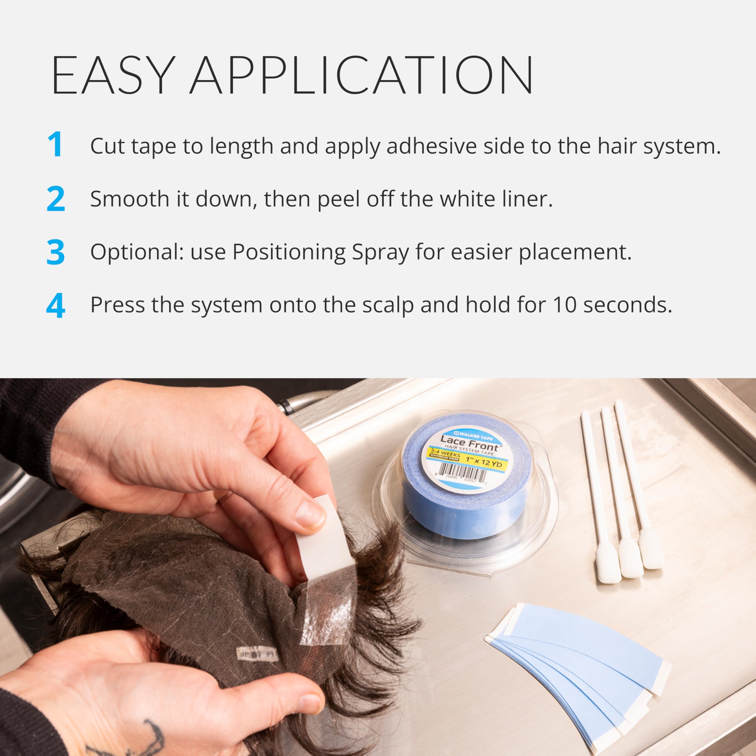 Walker Tape WKR-LF-M3 1/2 inch width for precise wig application.