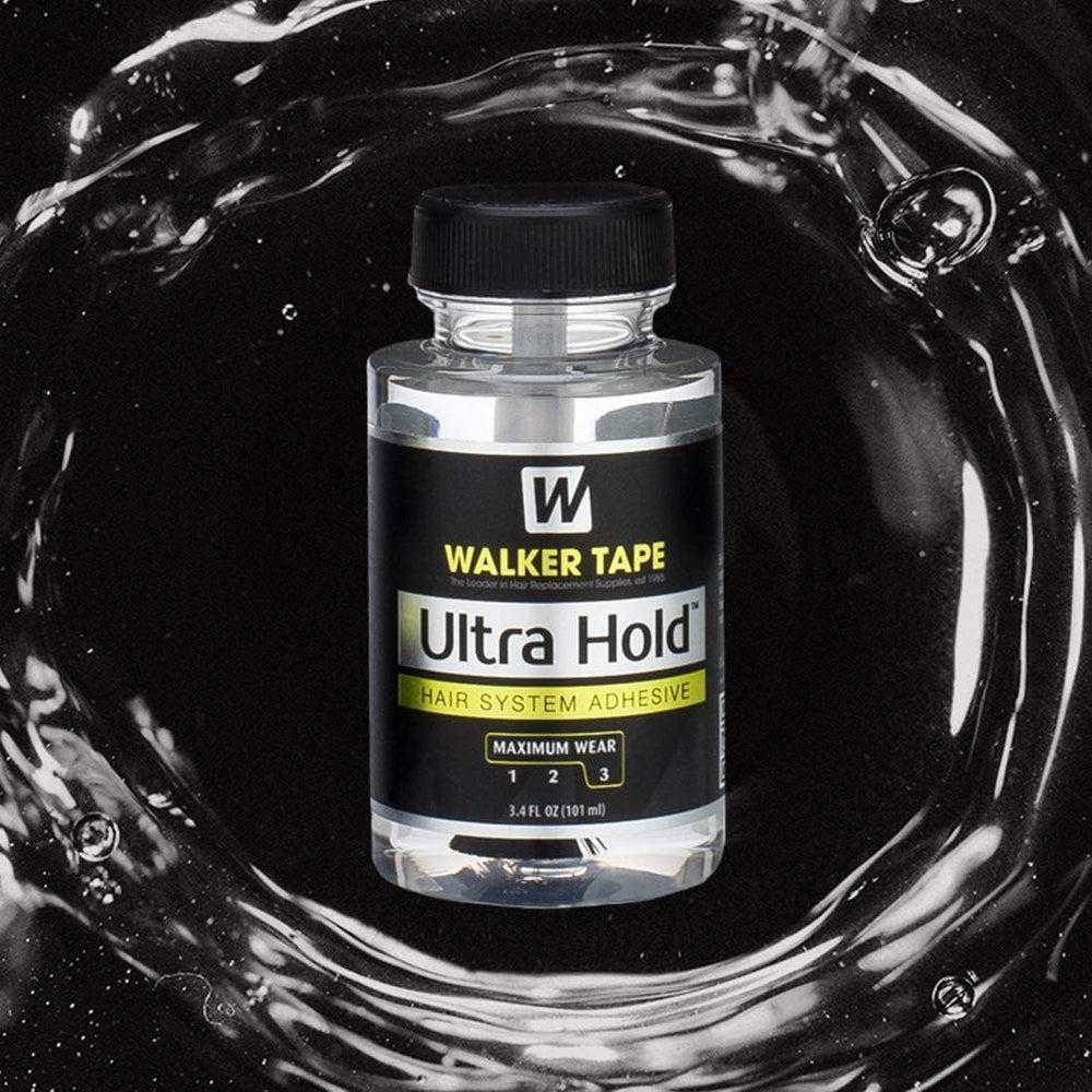 Walker Ultra Hold being applied to a wig setup for a strong, comfortable bond