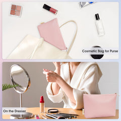 Wandering Nature makeup bag large opening with zipper for easy access