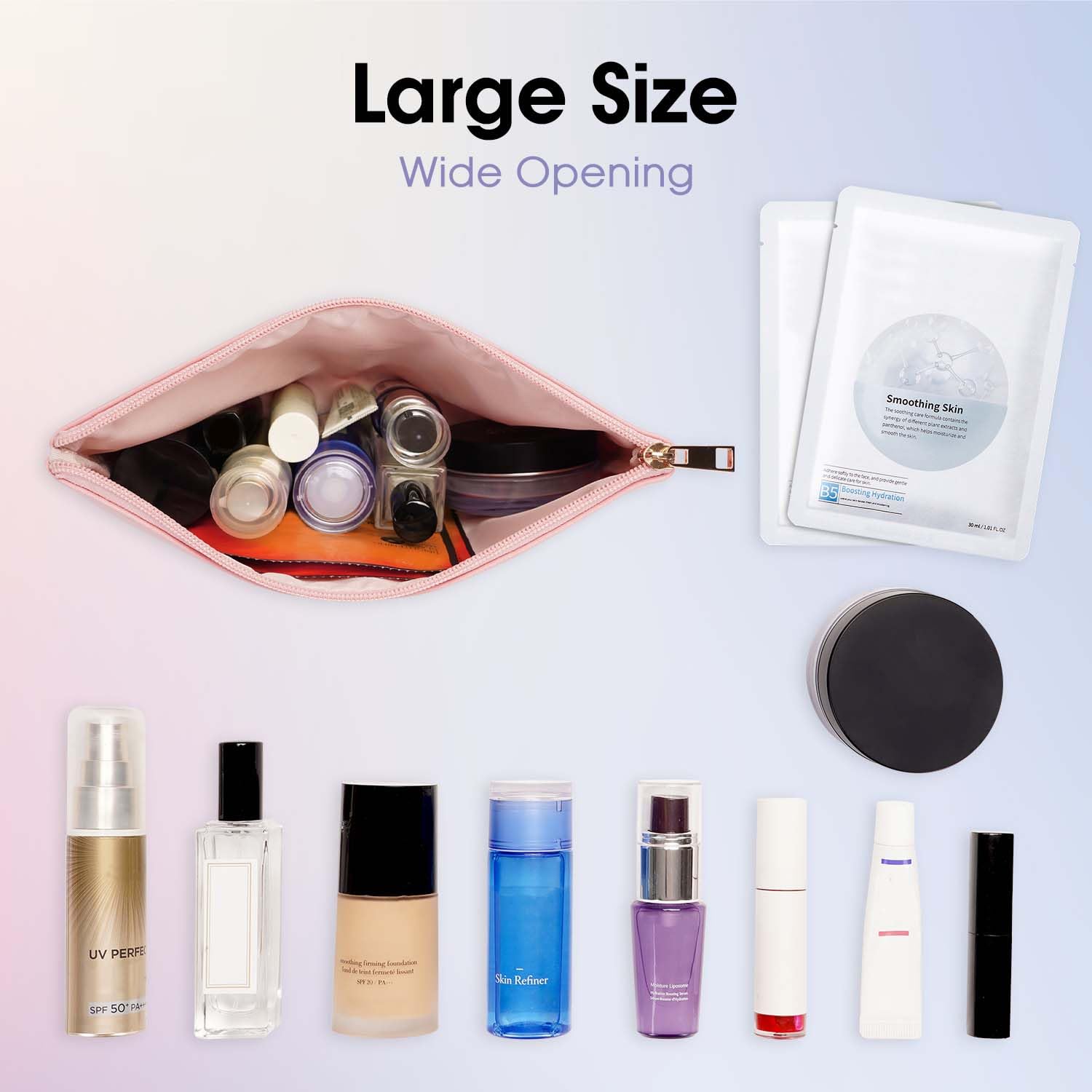 Wandering Nature purse-size makeup bag for quick touch-ups
