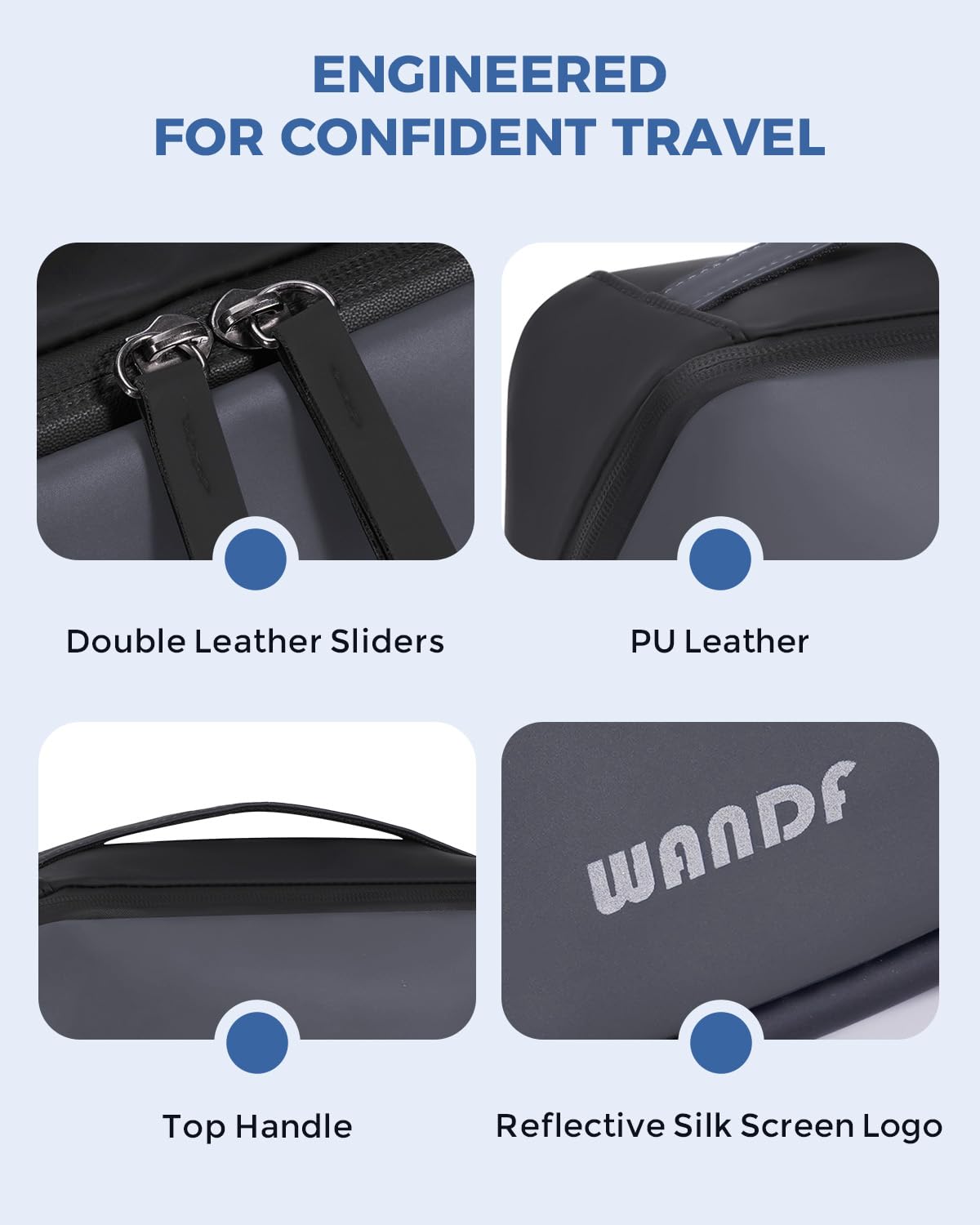 WANDF travel-ready compact design fits in luggage or backpack