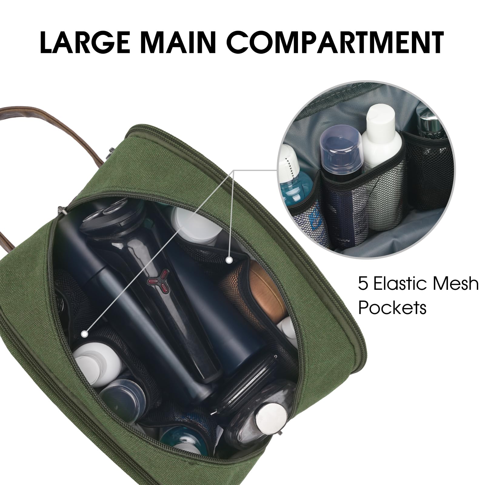 WANDF bag's back pocket with mesh for small items and quick access.