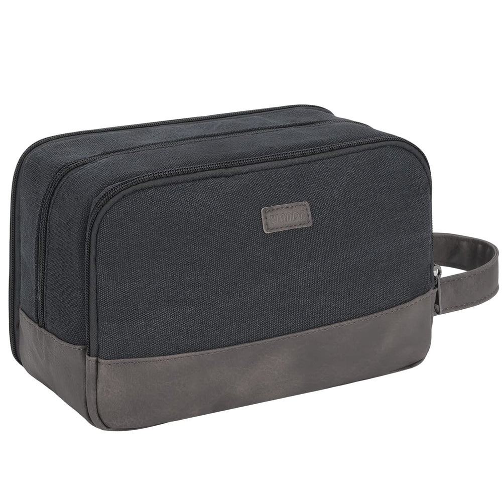 WANDF travel toiletry bag water-resistant exterior with handle for travel