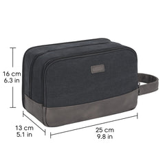 WANDF travel toiletry bag wet compartment isolates damp items during travel