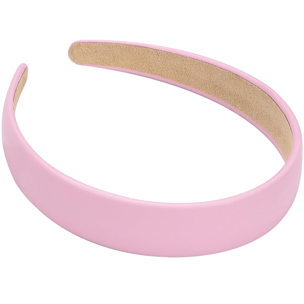 WantGor headband pink close-up with soft non-slip lining for all-day wear