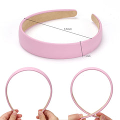 WantGor pink headband close-up highlighting non-slip inner lining