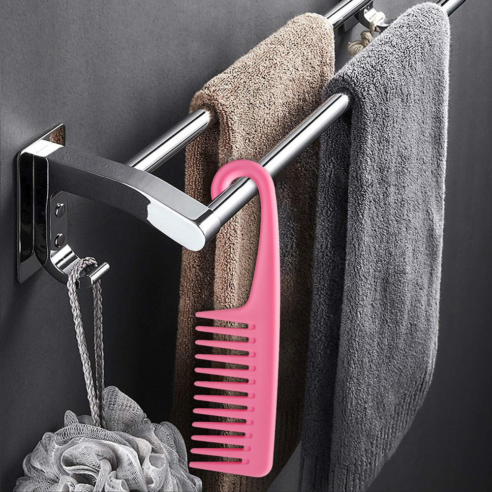 Wapodeai wide-tooth comb plastic durability supports daily use.