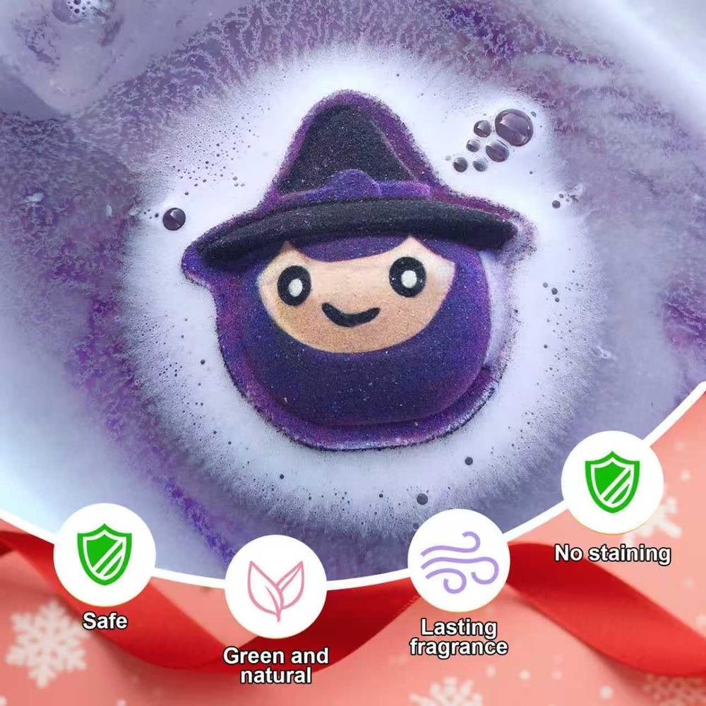 WARMLIFE Halloween bath bomb ghost shape delivers gentle fizz and playful spa moment