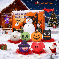 WARMLIFE Halloween bath bomb pumpkin shape releases festive color and aroma for cozy bath time