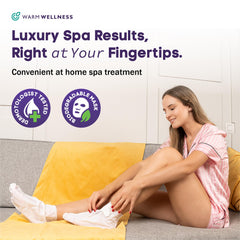 WARMWELLNESS soak-and-remove process image for easier callus care