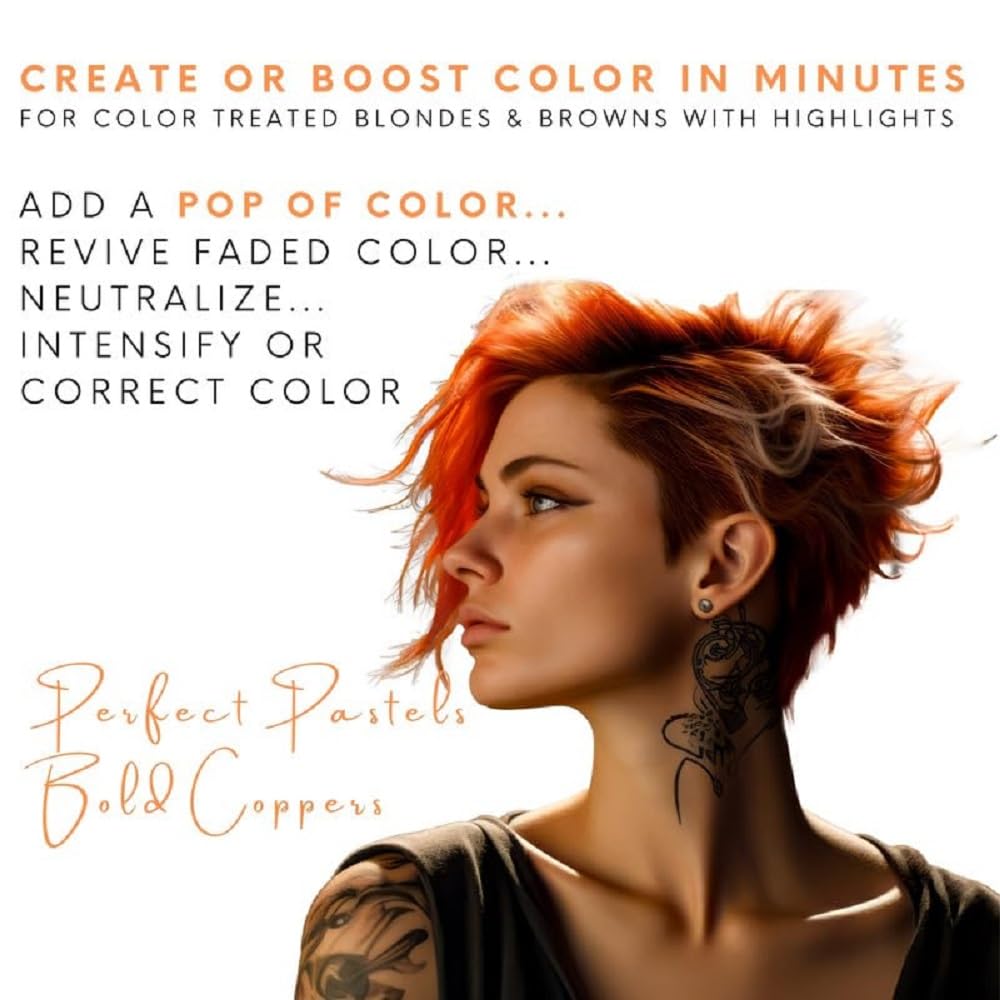 Watercolors Copper shampoo lather close-up highlights cleansing and color refresh.