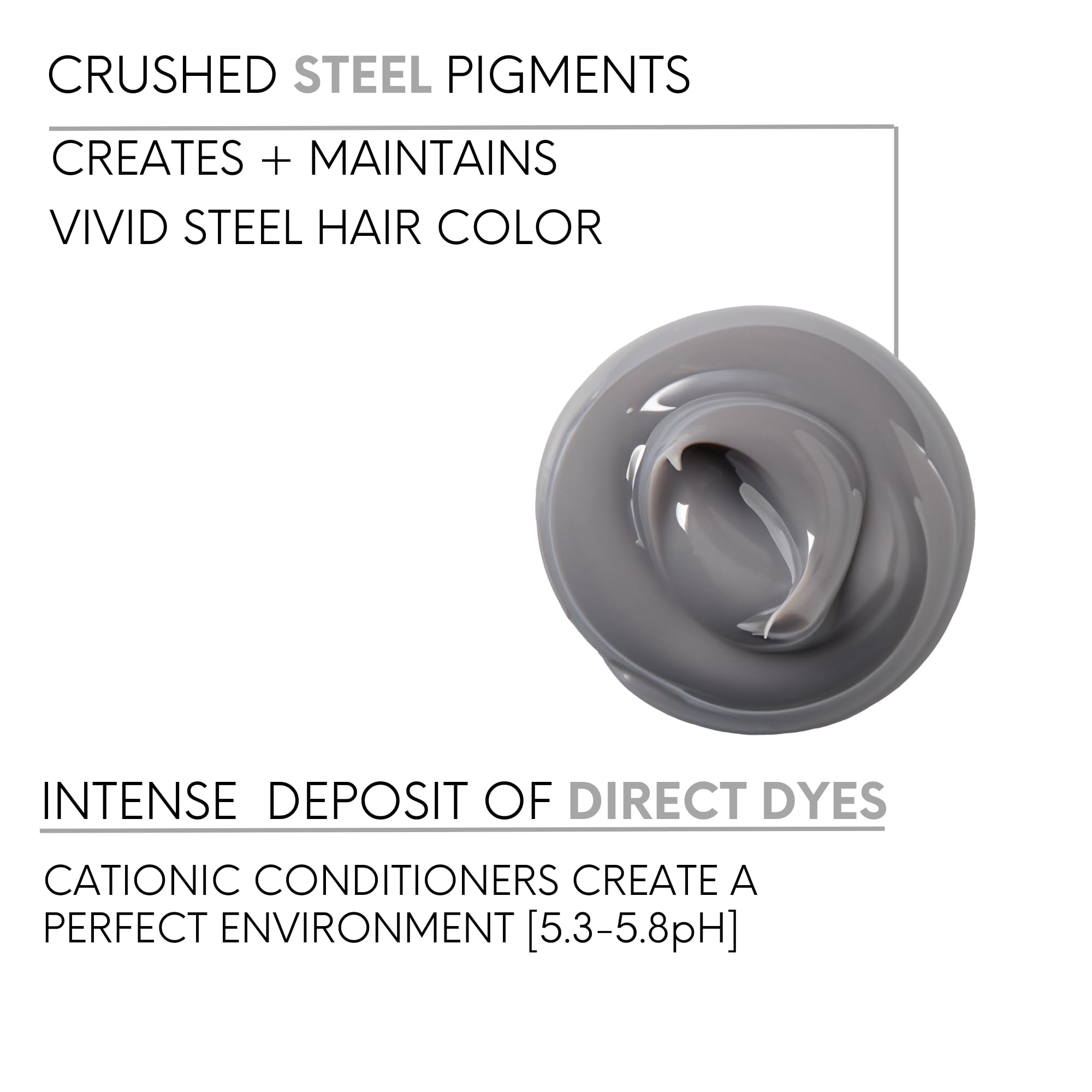 Watercolors Intense Metallic shampoo rich lather cleanses while depositing vivid color.