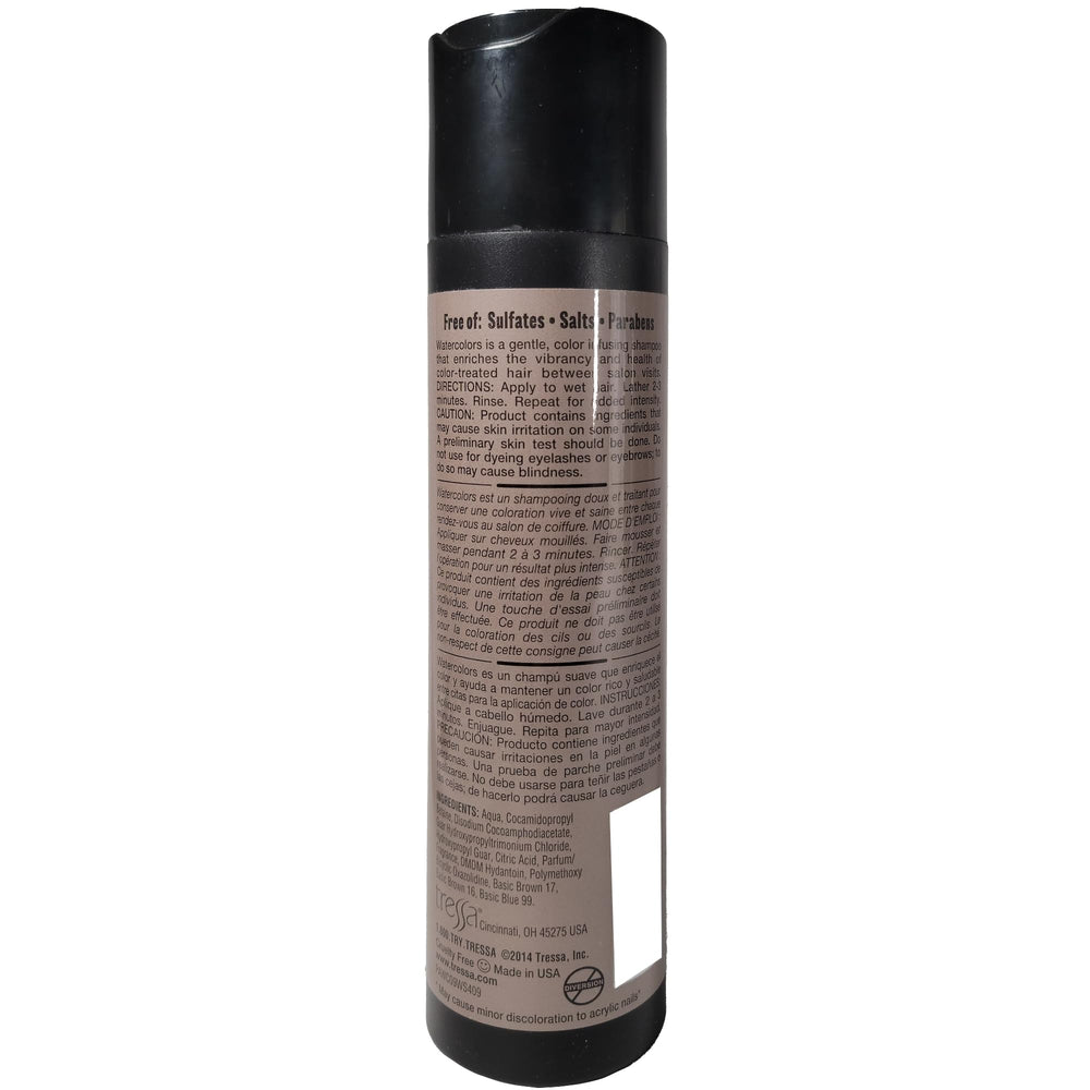 Watercolors by Tressa liquid copper shampoo for dry hair moisture and gloss