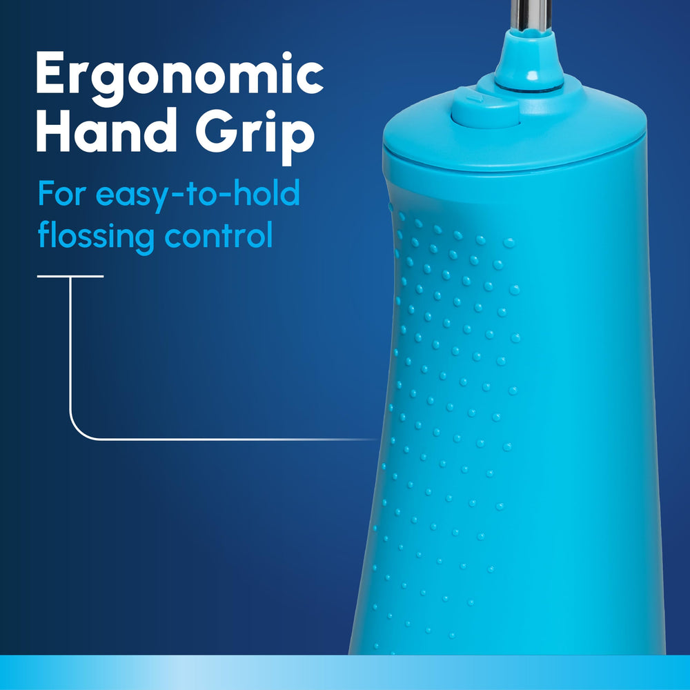 Waterpik USB-C charging port and cable showing fast recharge convenience and indicator light