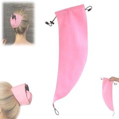 Waterproof Hair Sleeve cap on head protects styled hair during shower