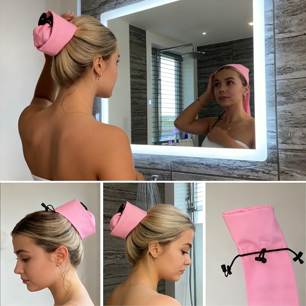 Waterproof Hair Sleeve packable-travel design stays compact in bags