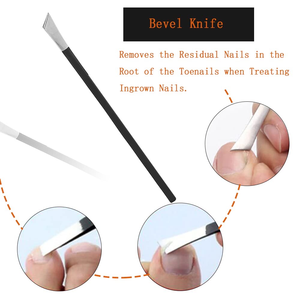 Watris Veiyi pedicure knife set non-slip handle for secure comfortable grip