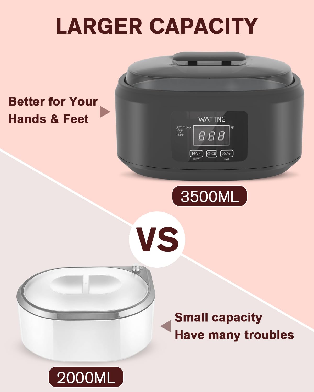 Wattne beauty brush for even wax application
