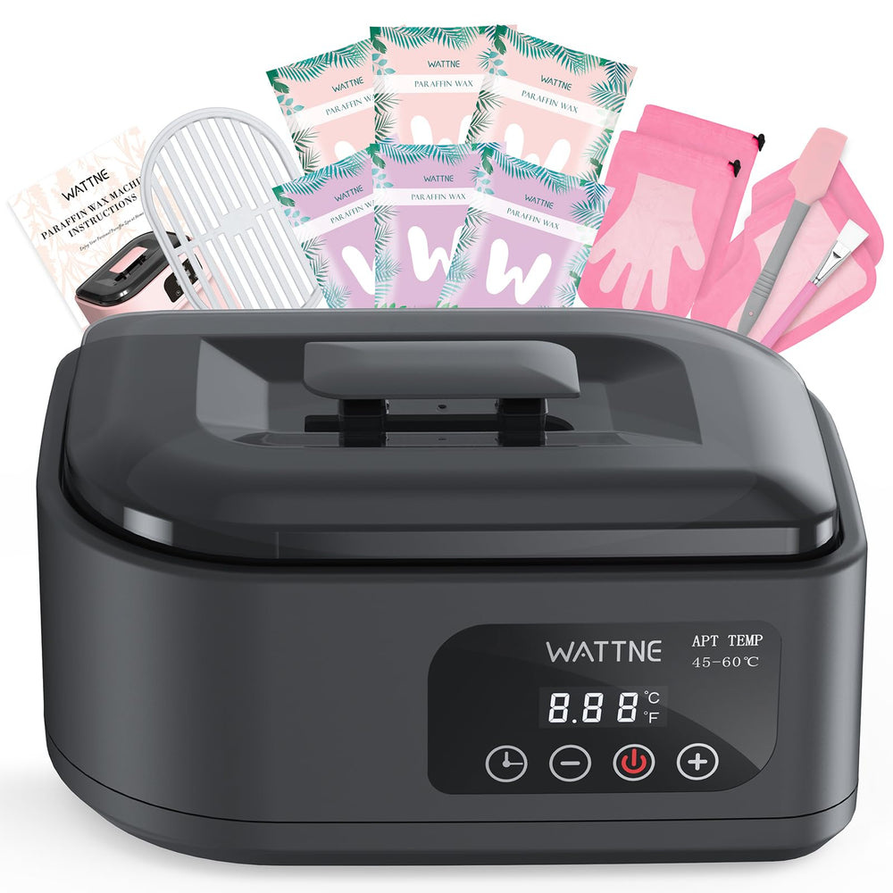 Wattne paraffin machine black main unit ready for at-home spa sessions