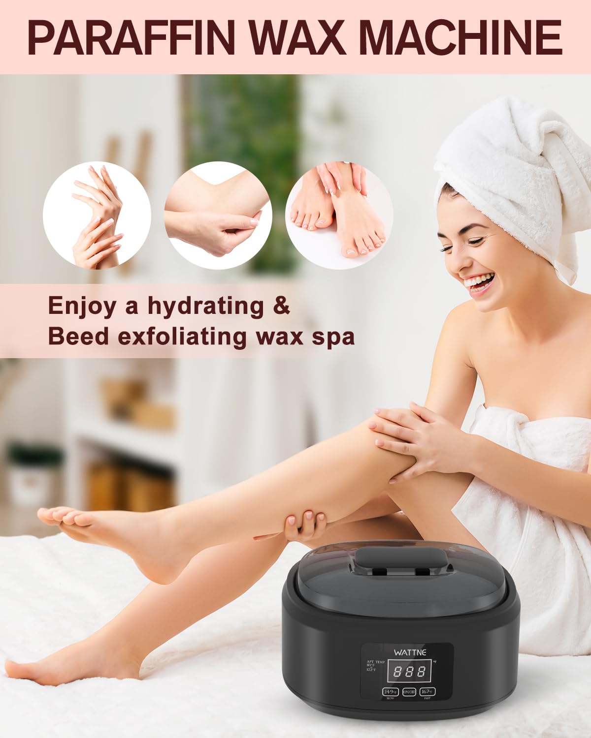 Wattne thermal booties to lock in heat during paraffin therapy