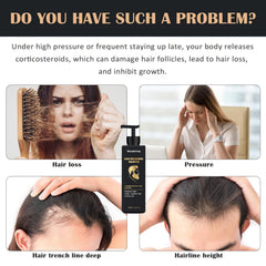 WAUSTOMAY Root Activator hair density visual suggests fuller appearance with consistent use