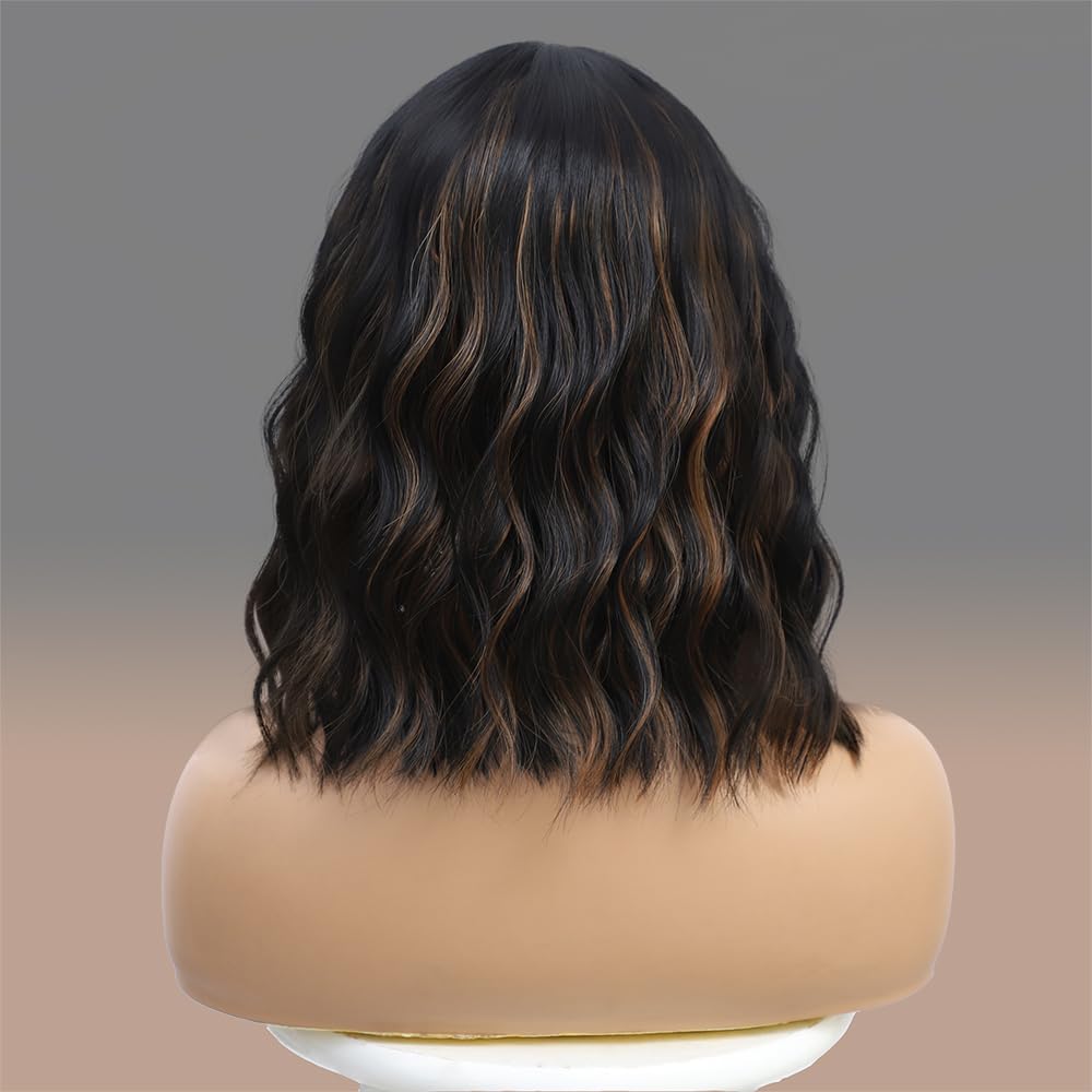 WAVE&BREEZE shoulder-length wig suitable for cosplay, weddings, and parties