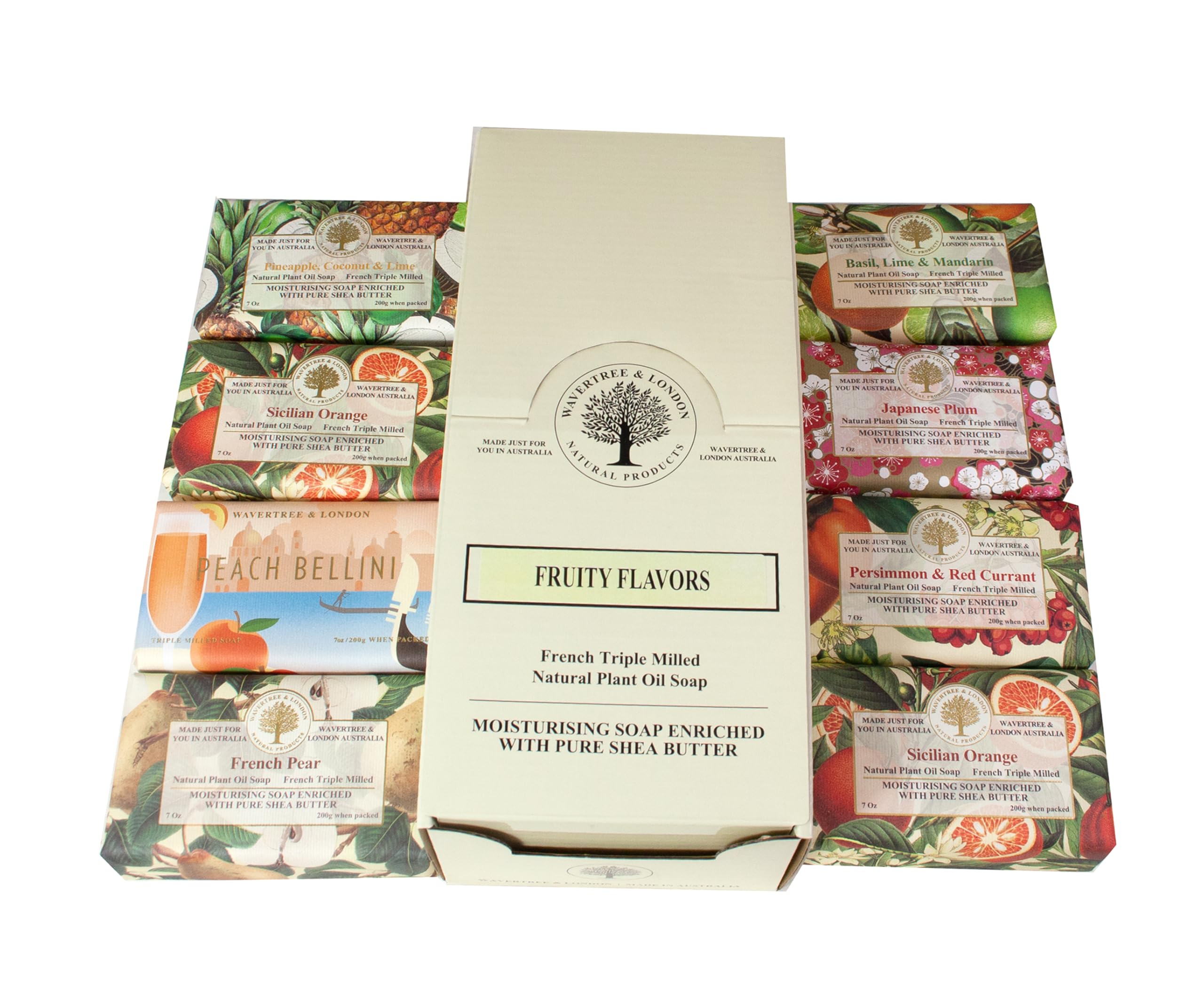 Wavertree & London Basil Lime and Mandarin soap, herbal citrus notes.
