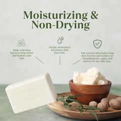 Wavertree & London Sicilian Orange soap bar, zesty lather boosts morning mood.