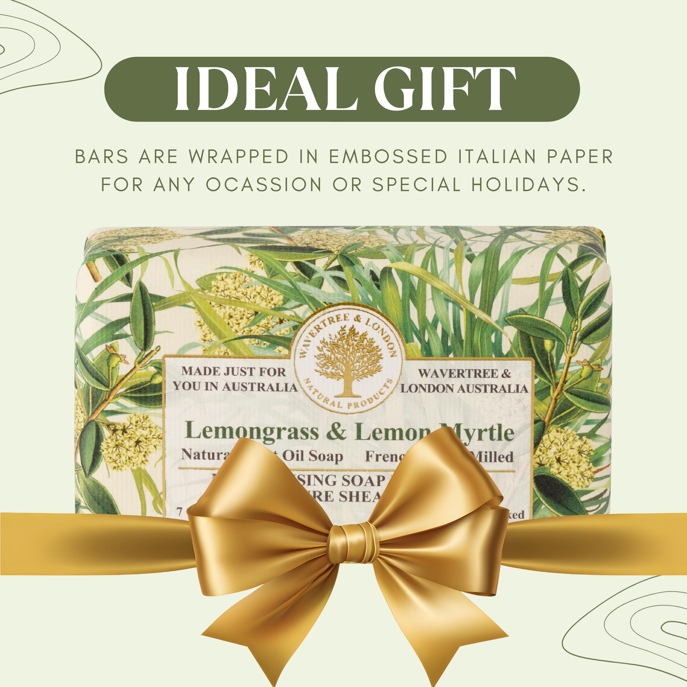 Wavertree & London gift-ready soap packaging signals premium gifting option.