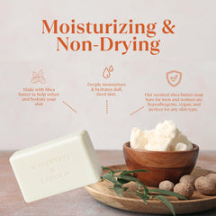 Wavertree & London shea butter formulation image suggests nourishing feel during daily wash.