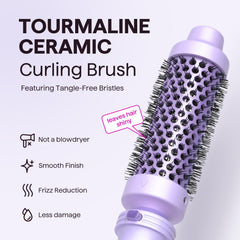 Wavytalk 0.5-1 inch tapered barrel in use delivers volume and relaxed waves.
