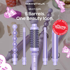 Wavytalk 0.5-inch small-wand closeup emphasizes precise, defined curls.