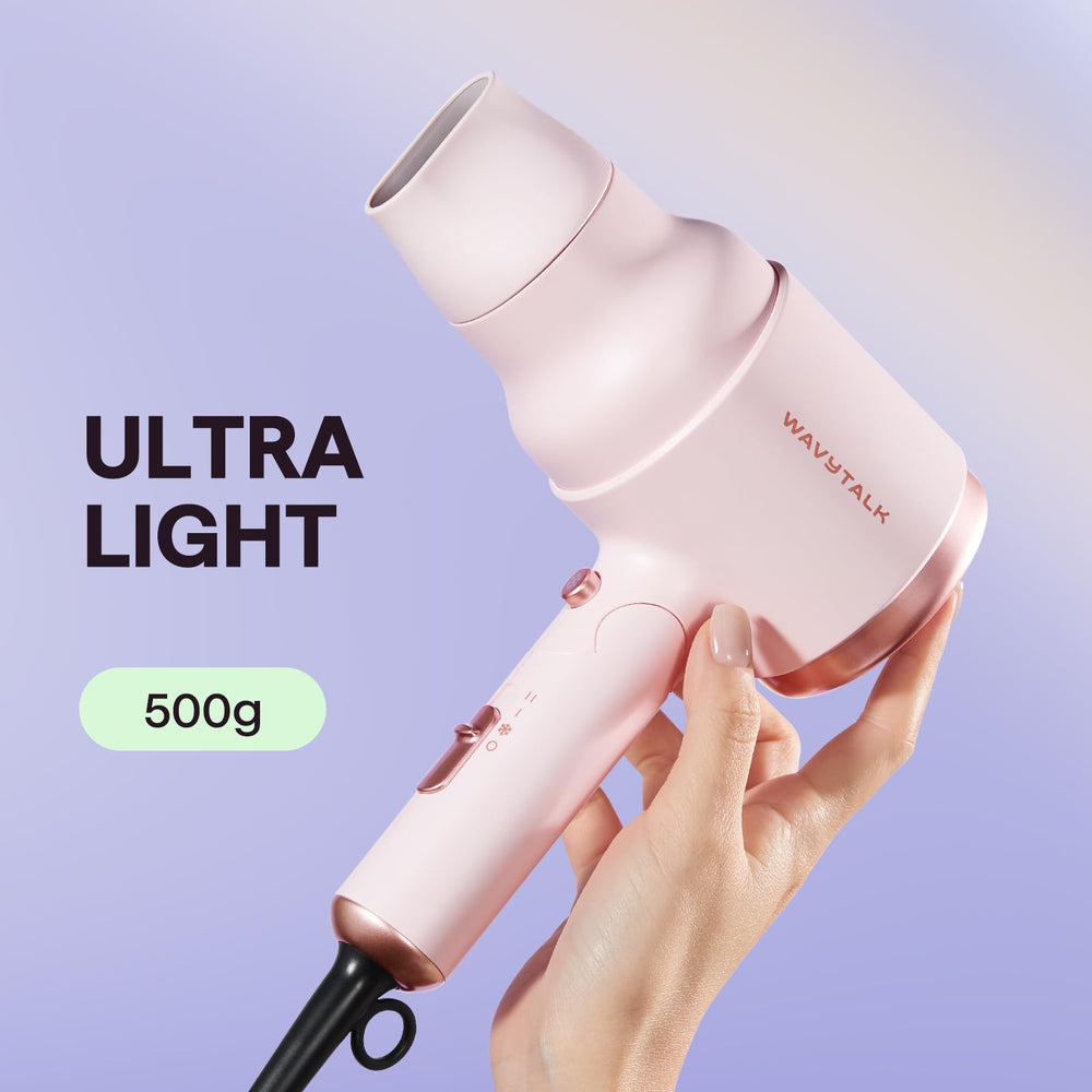 Wavytalk 1600w quiet-hairdryer delivers fast styling with controlled heat