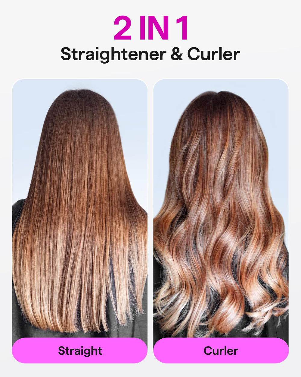 Wavytalk 2-in-1 styling for waves and curls with control